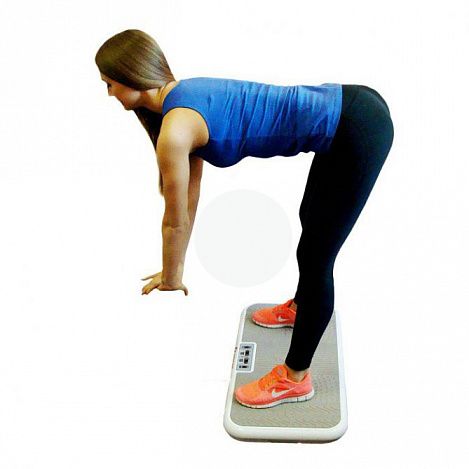 Виброплатформа с эспандерами Powerful Step FitStudio