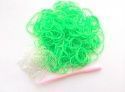 Набор резиночек для плетения браслетов Loom Bands (с крючком, 200 шт) зеленый