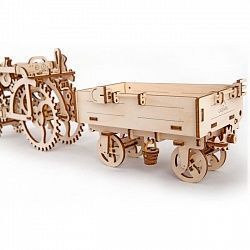 Деревянный конструктор (3D пазл) UGEARS - Прицеп к трактору