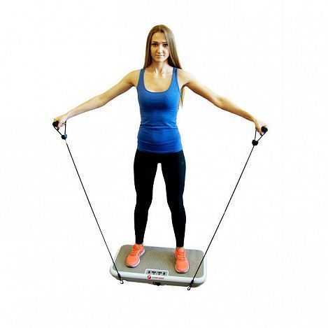Виброплатформа с эспандерами Powerful Step FitStudio
