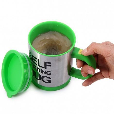Кружка-мешалка Self Stirring Mug зеленая