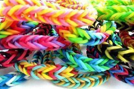 Набор резиночек для плетения браслетов Loom Bands (с крючком, 200 шт) оранжевый