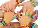 Набор резиночек для плетения браслетов Loom Bands (с крючком, 200 шт) зеленый